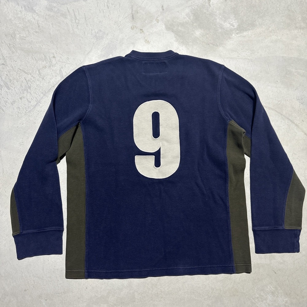 Vintage 90s Abercrombie & Fitch Heavyweight Raglan Rugby Shirt SZ L Y2K Grunge